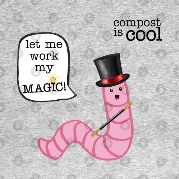 compost worm (magician) by mystudiocreate